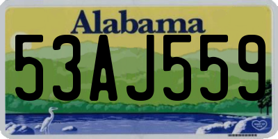 AL license plate 53AJ559