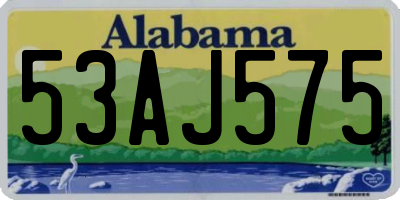 AL license plate 53AJ575