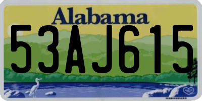 AL license plate 53AJ615