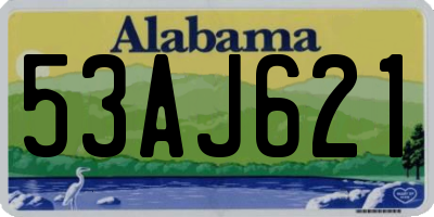 AL license plate 53AJ621