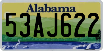 AL license plate 53AJ622