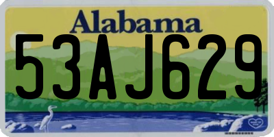 AL license plate 53AJ629