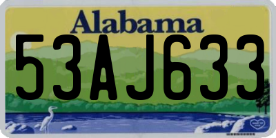 AL license plate 53AJ633