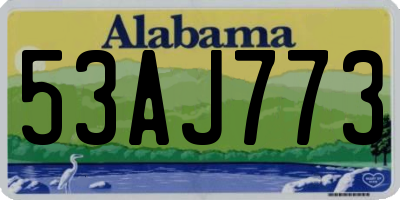 AL license plate 53AJ773