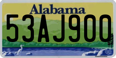 AL license plate 53AJ900