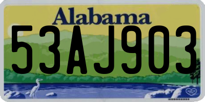 AL license plate 53AJ903