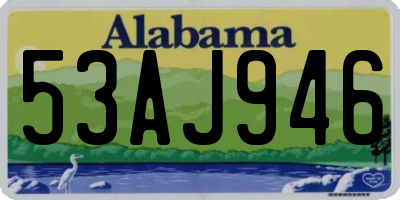 AL license plate 53AJ946