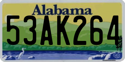 AL license plate 53AK264