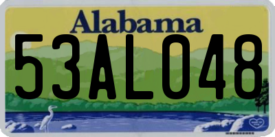 AL license plate 53AL048