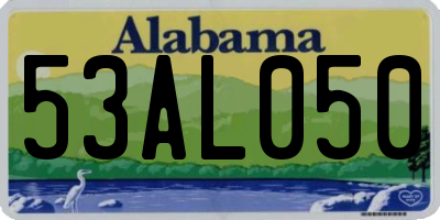 AL license plate 53AL050