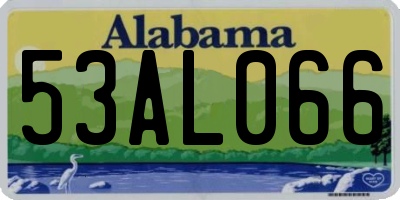 AL license plate 53AL066