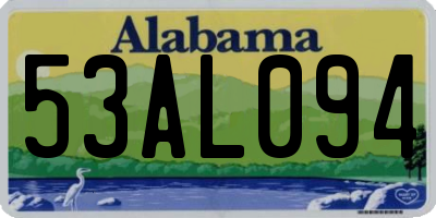AL license plate 53AL094