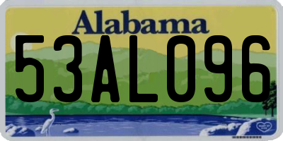 AL license plate 53AL096