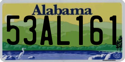 AL license plate 53AL161