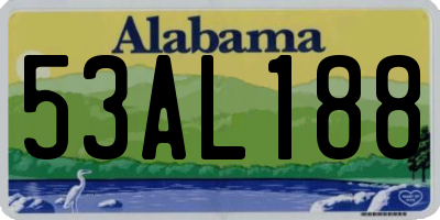 AL license plate 53AL188