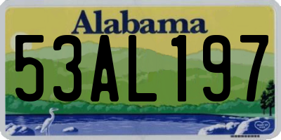AL license plate 53AL197