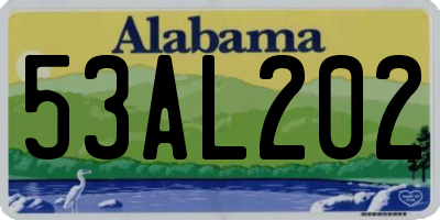AL license plate 53AL202