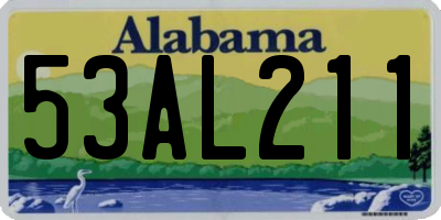 AL license plate 53AL211