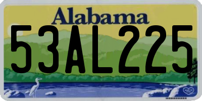 AL license plate 53AL225