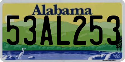 AL license plate 53AL253