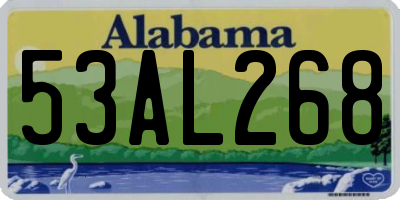 AL license plate 53AL268