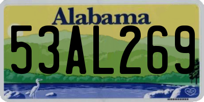 AL license plate 53AL269