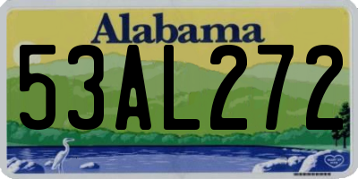 AL license plate 53AL272