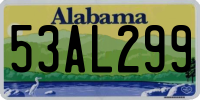 AL license plate 53AL299