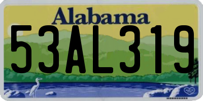 AL license plate 53AL319