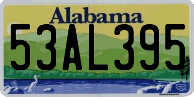 AL license plate 53AL395