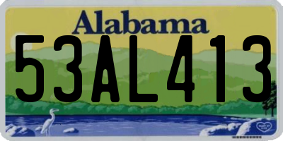 AL license plate 53AL413