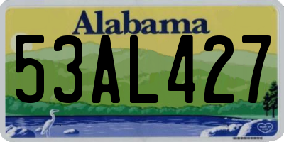 AL license plate 53AL427