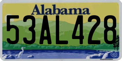AL license plate 53AL428