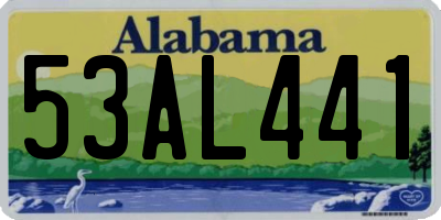 AL license plate 53AL441