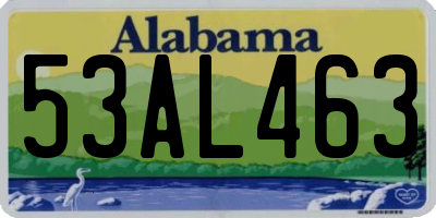 AL license plate 53AL463