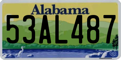 AL license plate 53AL487