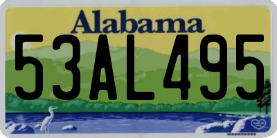 AL license plate 53AL495