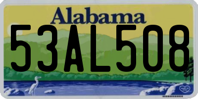 AL license plate 53AL508