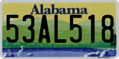 AL license plate 53AL518