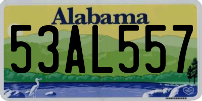 AL license plate 53AL557
