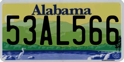 AL license plate 53AL566