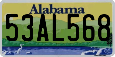 AL license plate 53AL568
