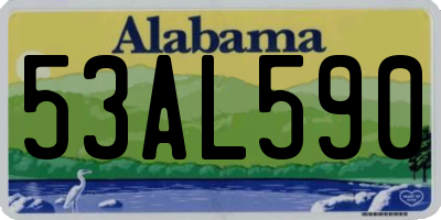 AL license plate 53AL590
