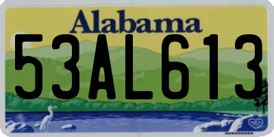 AL license plate 53AL613