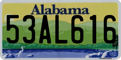 AL license plate 53AL616