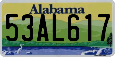 AL license plate 53AL617