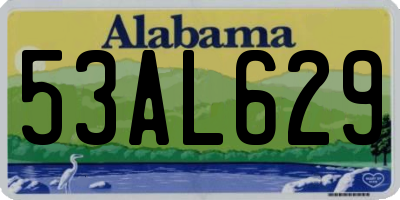 AL license plate 53AL629