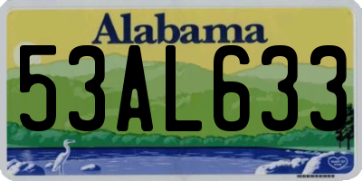 AL license plate 53AL633