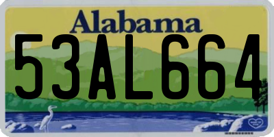 AL license plate 53AL664