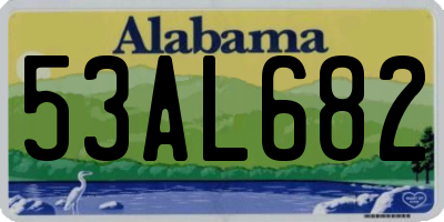 AL license plate 53AL682
